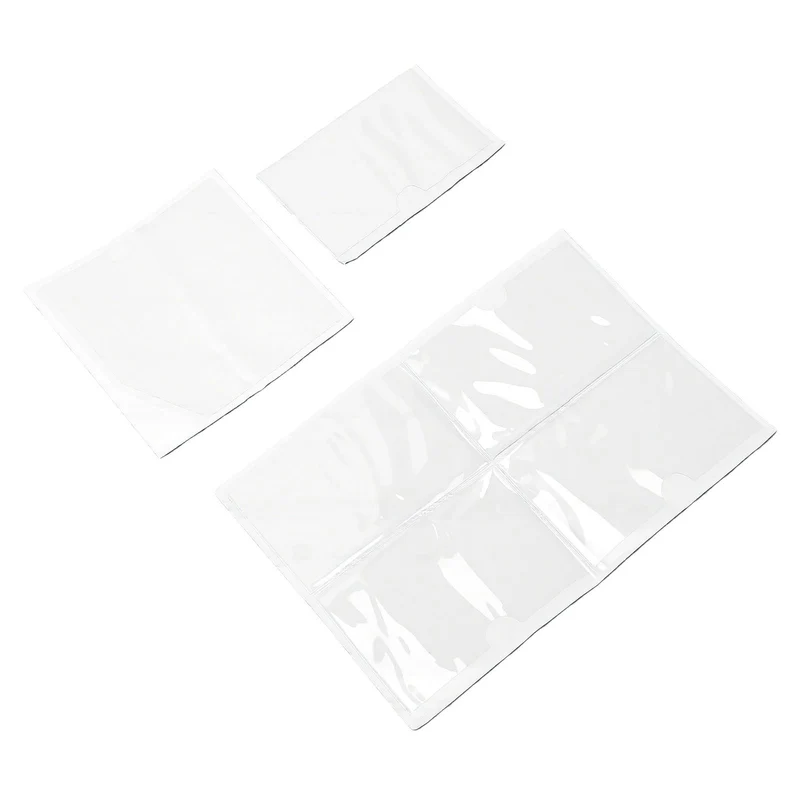 Transparente Klebetaschen für Planer, 5,9x3,9 Zoll Klare Eckhalter