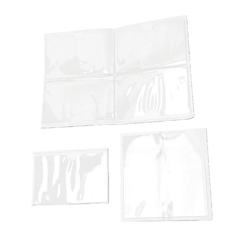Transparente Klebetaschen für Planer, 5,9x3,9 Zoll Klare Eckhalter