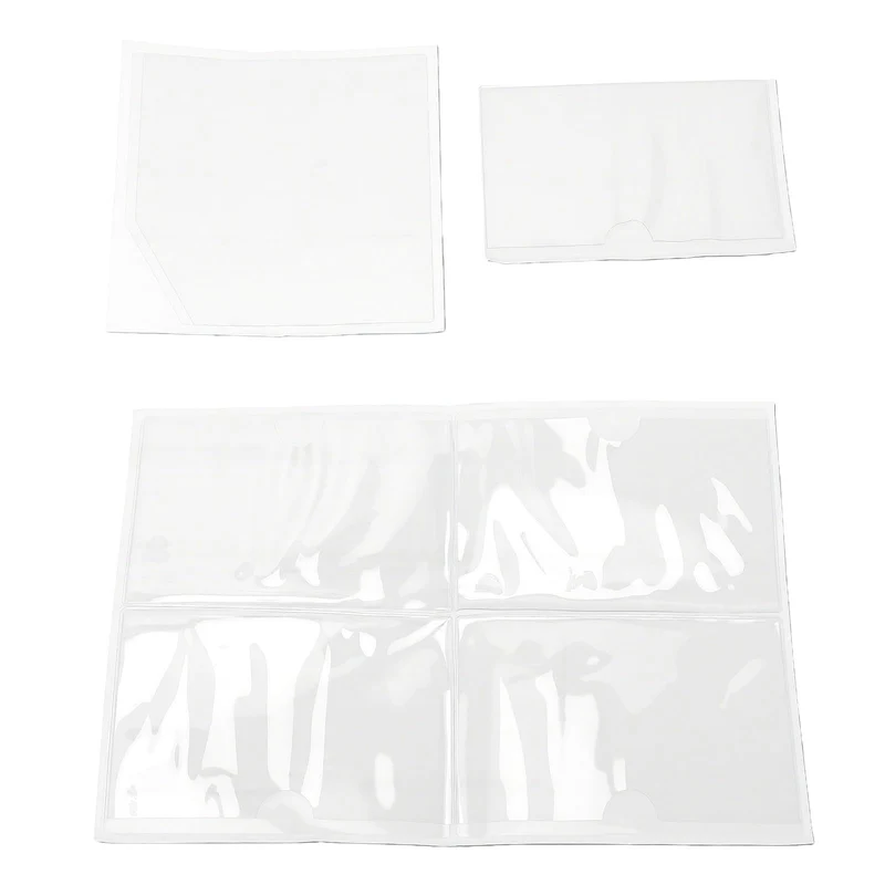 Transparente Klebetaschen für Planer, 5,9x3,9 Zoll Klare Eckhalter