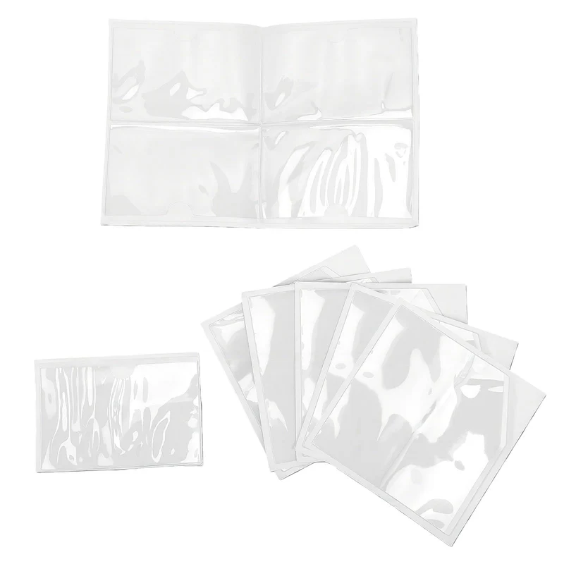 Transparente Klebetaschen für Planer, 5,9x3,9 Zoll Klare Eckhalter