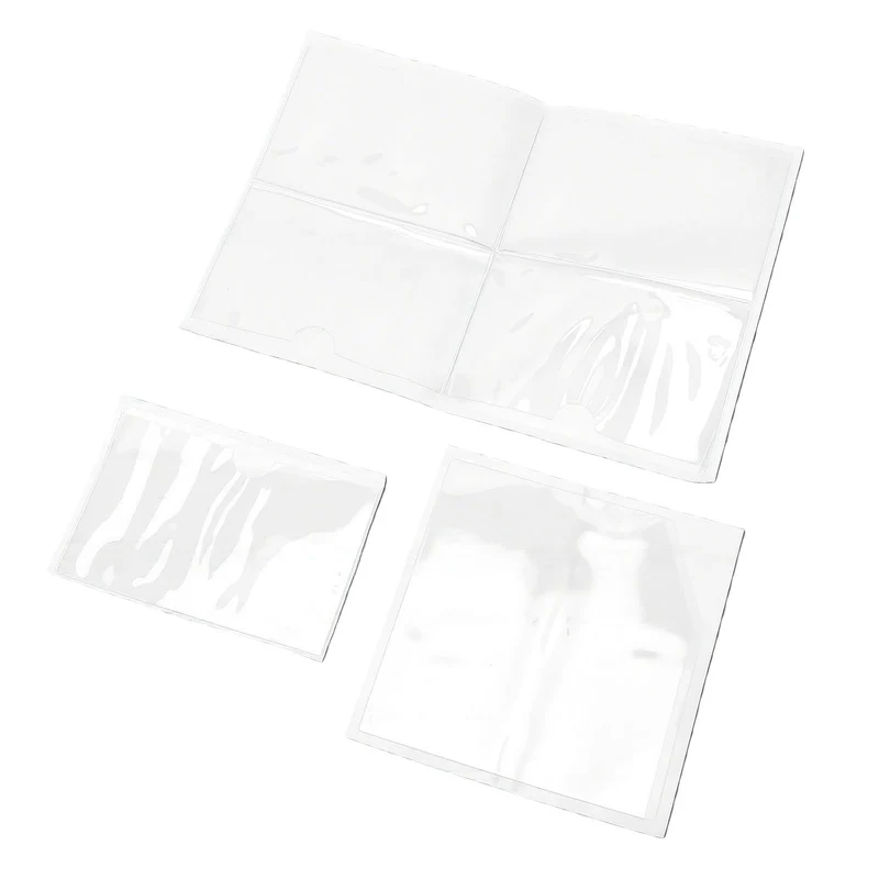 Transparente Klebetaschen für Planer, 5,9x3,9 Zoll Klare Eckhalter
