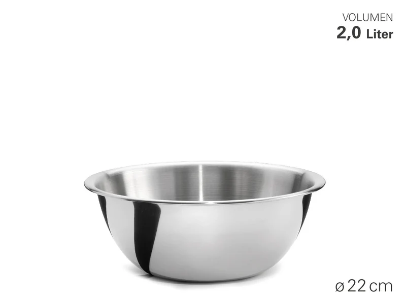 WEIS - Schüssel "Classic" aus Edelstahl - Durchmesser 22 cm