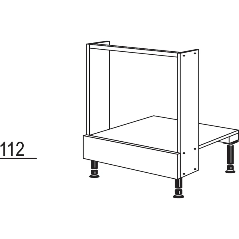 nobilia Herd-Umbauschrank HU 60 cm