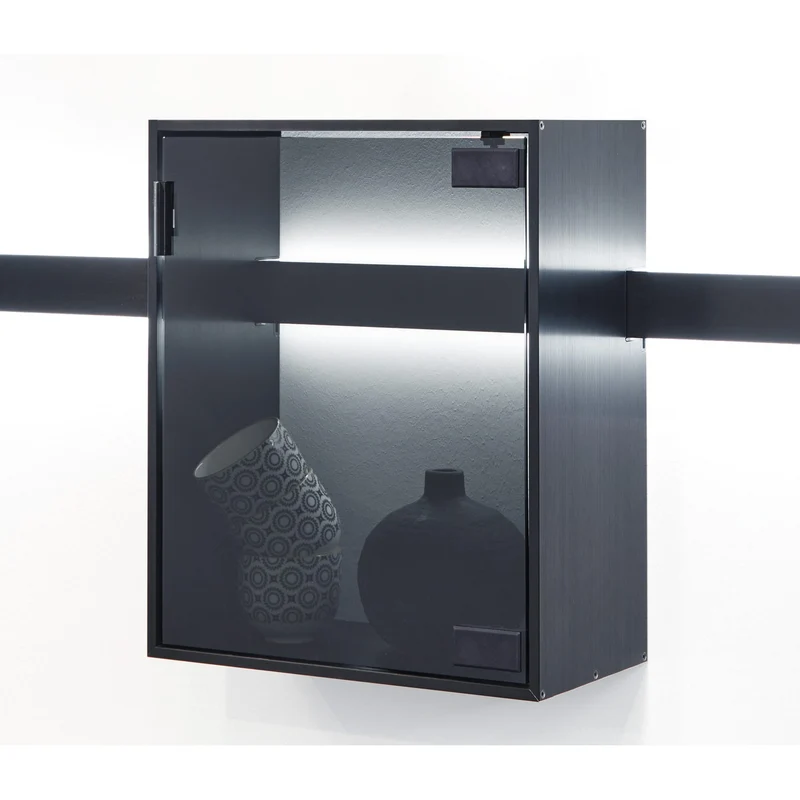 nobilia Glastür für Aluminium-Regal Sign Emotion SERNGTM30 27,9 cm