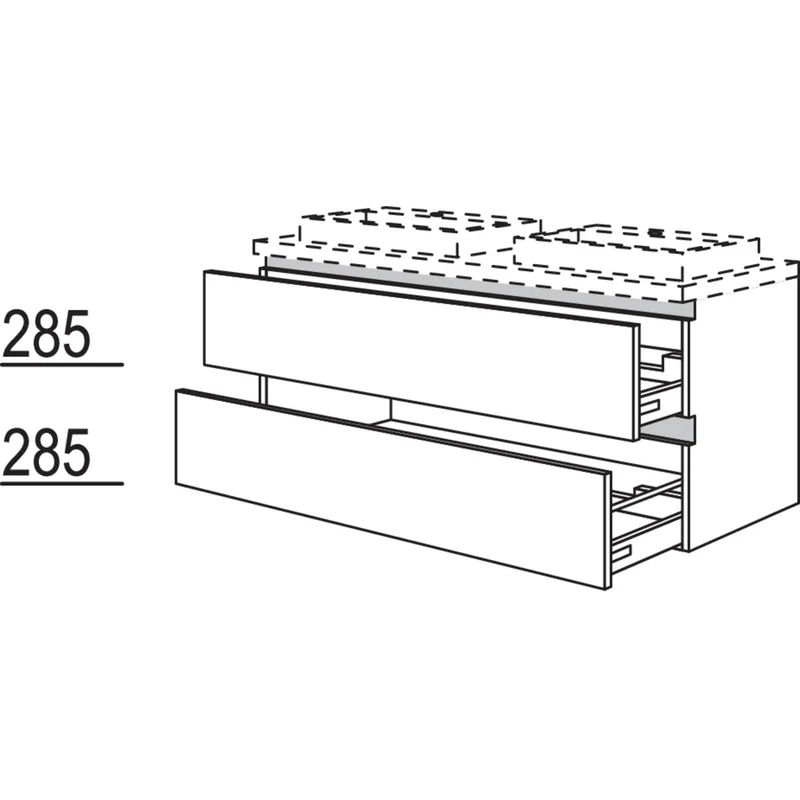 nobilia Waschtischschrank NBWSA120-63 120 cm