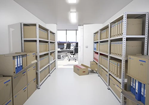 Elba tric system Hängeregistraturbox maxi, 6 Stück, Archivbox aus recyceltem Wellkarton, für Hängeregistraturen & Dokumente DIN A4 – naturbraun –
