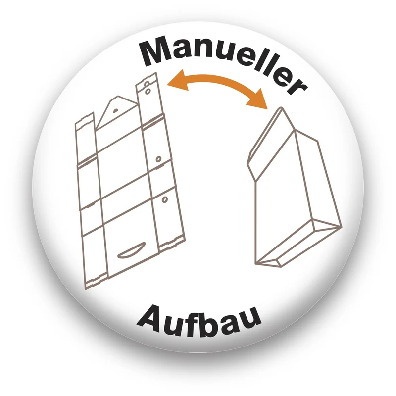 Elba tric system Hängeregistraturbox maxi, 6 Stück, Archivbox aus recyceltem Wellkarton, für Hängeregistraturen & Dokumente DIN A4 – naturbraun –