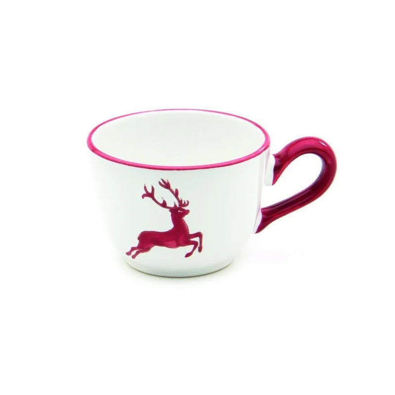 Gmundner Keramik 'Rubinroter Hirsch - Kaffeetasse glatt (0,19L)'