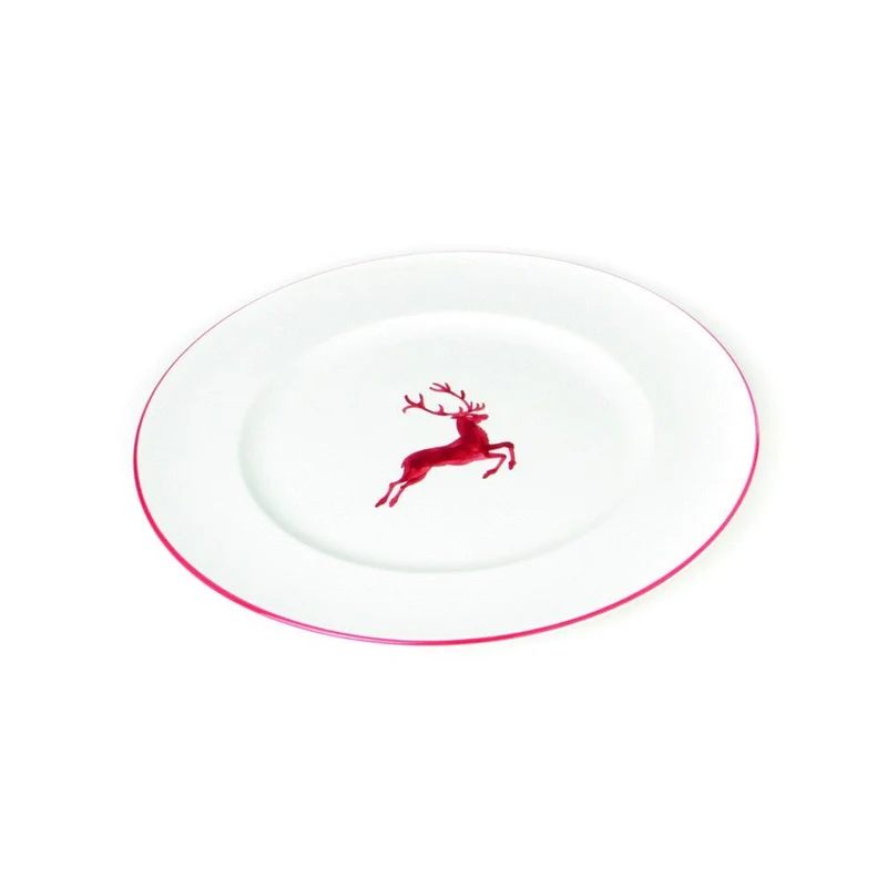 Gmundner Keramik 'Rubinroter Hirsch - Dessertteller Gourmet (Ø18cm)'