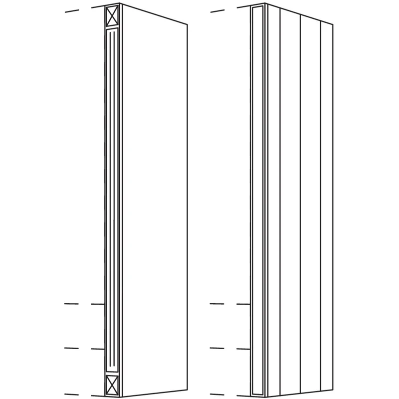 nobilia Aufsatzschrank-Pilaster für Aufsatzschränke, Höhe 1 API-1