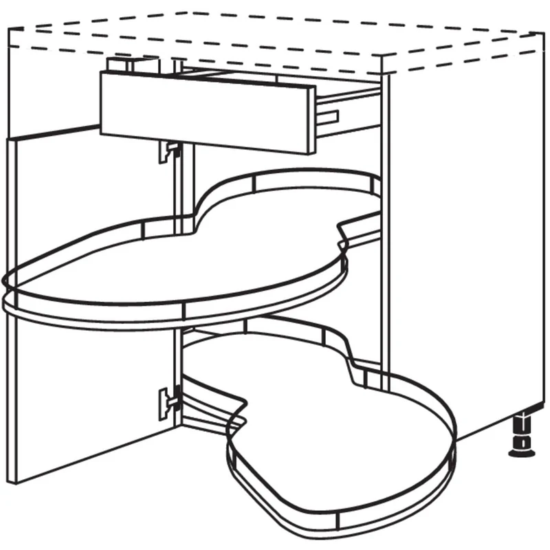 nobilia Maxi-Eckschrank mit Schwenkauszug UESA90-45-M
