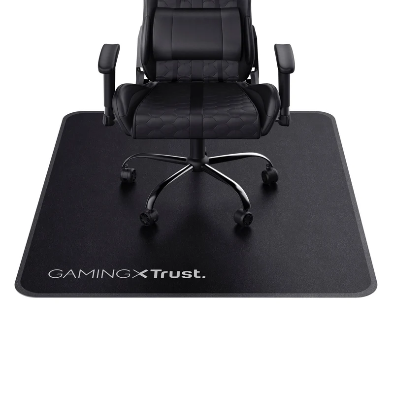 GXTrust Bodenschutzmatte 99 x 120 cm Stuhlunterlage für Hartböden, Schwarz