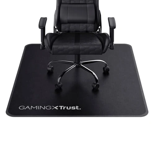 GXTrust Bodenschutzmatte 99 x 120 cm Stuhlunterlage für Hartböden, Schwarz