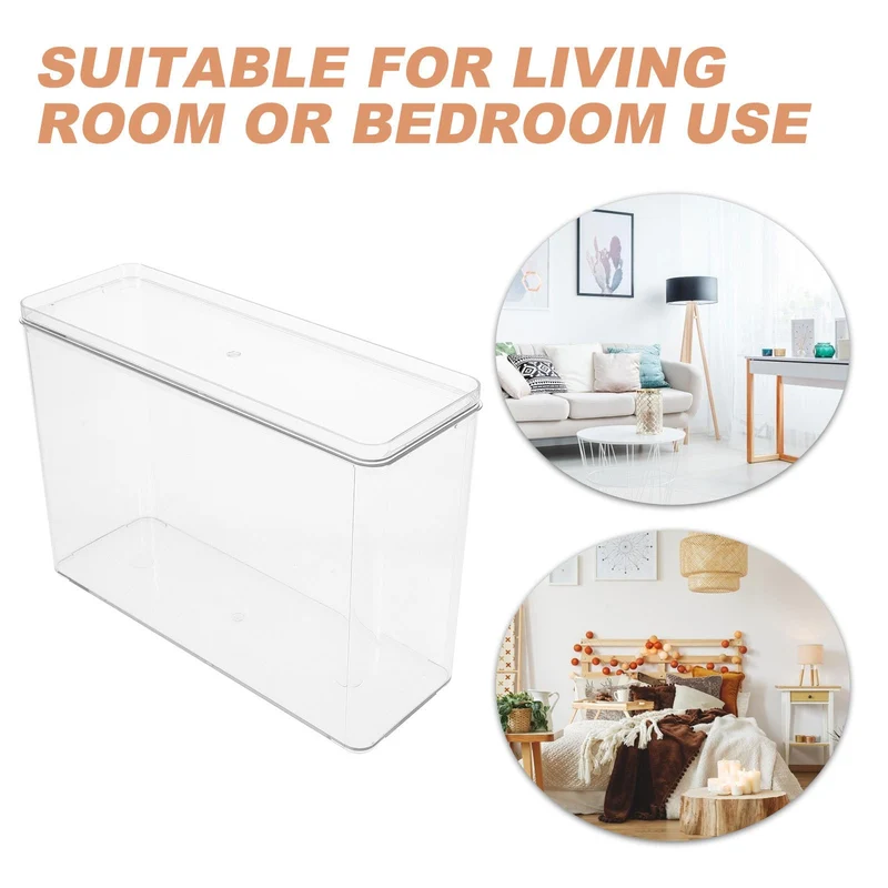 Toyvian Acryl Aufbewahrungsbox für Schreibtisch und Haushalt, Transparent