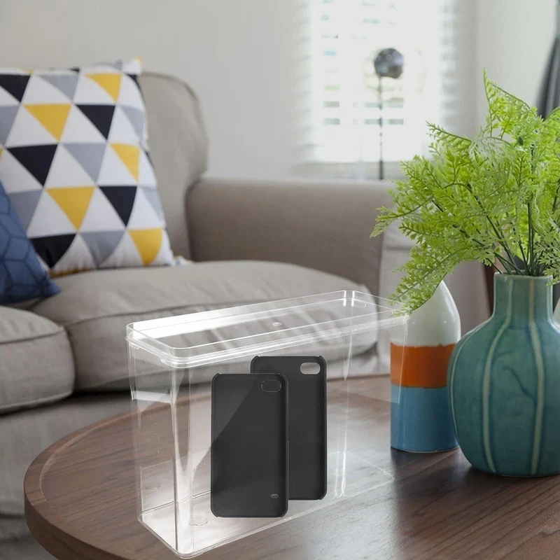 Toyvian Acryl Aufbewahrungsbox für Schreibtisch und Haushalt, Transparent