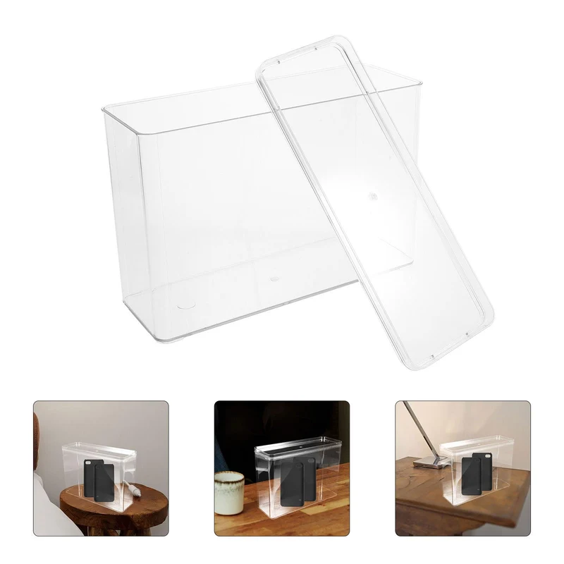 Toyvian Acryl Aufbewahrungsbox für Schreibtisch und Haushalt, Transparent