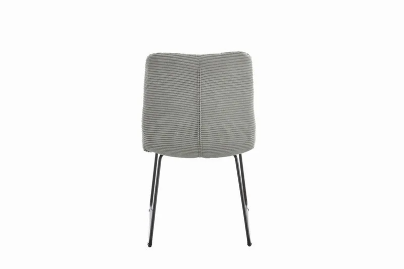 KAWOLA Stuhl NEW CHARME Esszimmerstuhl Cord steingrau