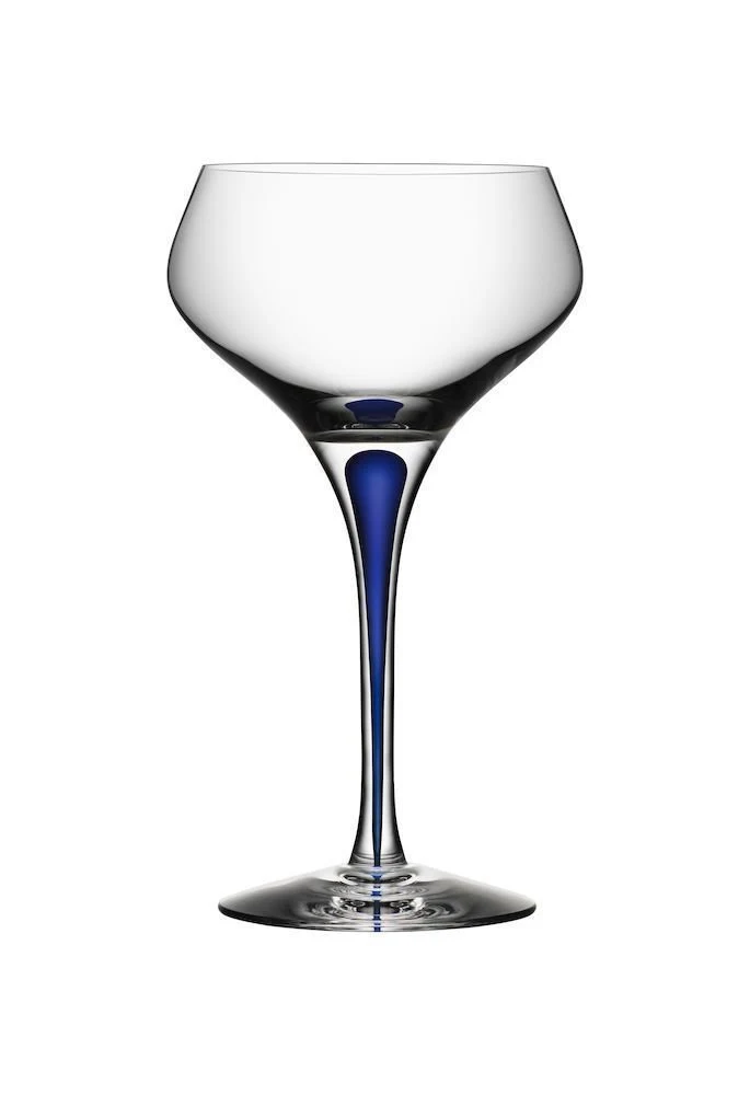 Orrefors - Erika Lagerbielke 'Intermezzo Blue Champagne Coupe 29 cl' !