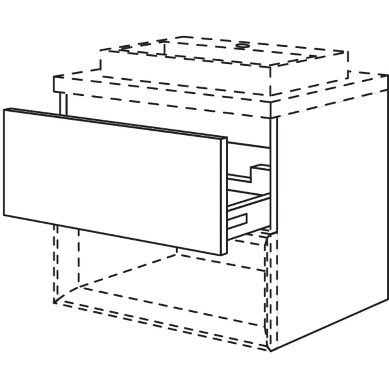 nobilia Waschtischschrank für Regaleinsatz Case BWASC80-58 80 cm