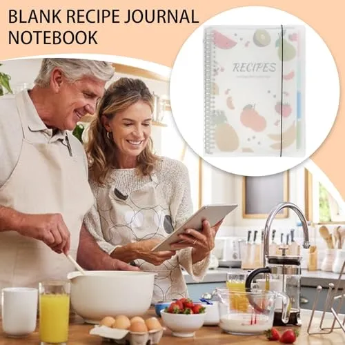 Blanko-Rezept-Tagebuch,Blanko-Rezept-Tagebuch-Notizbuch A4