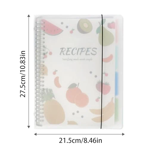 Blanko-Rezept-Tagebuch,Blanko-Rezept-Tagebuch-Notizbuch A4