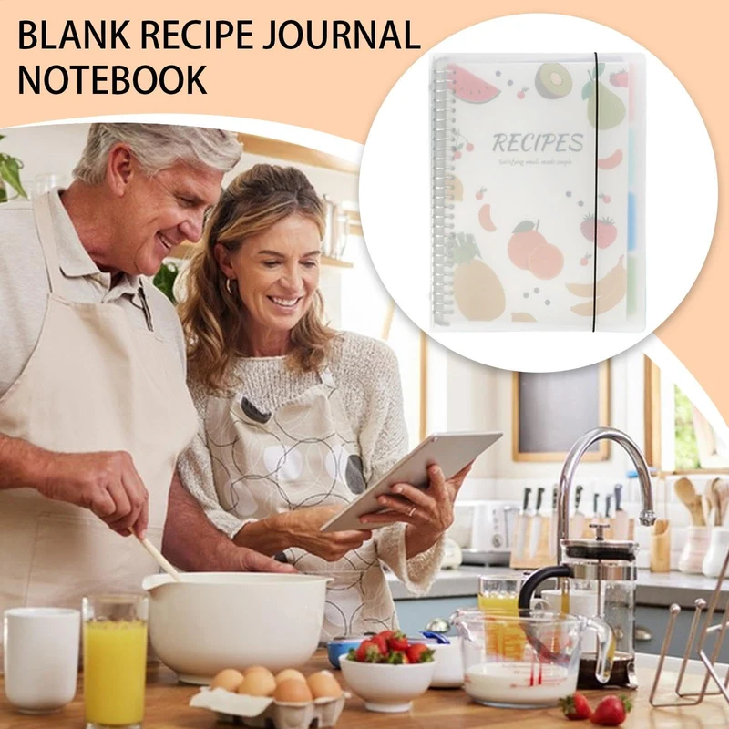 Blanko-Rezept-Tagebuch,Blanko-Rezept-Tagebuch-Notizbuch A4