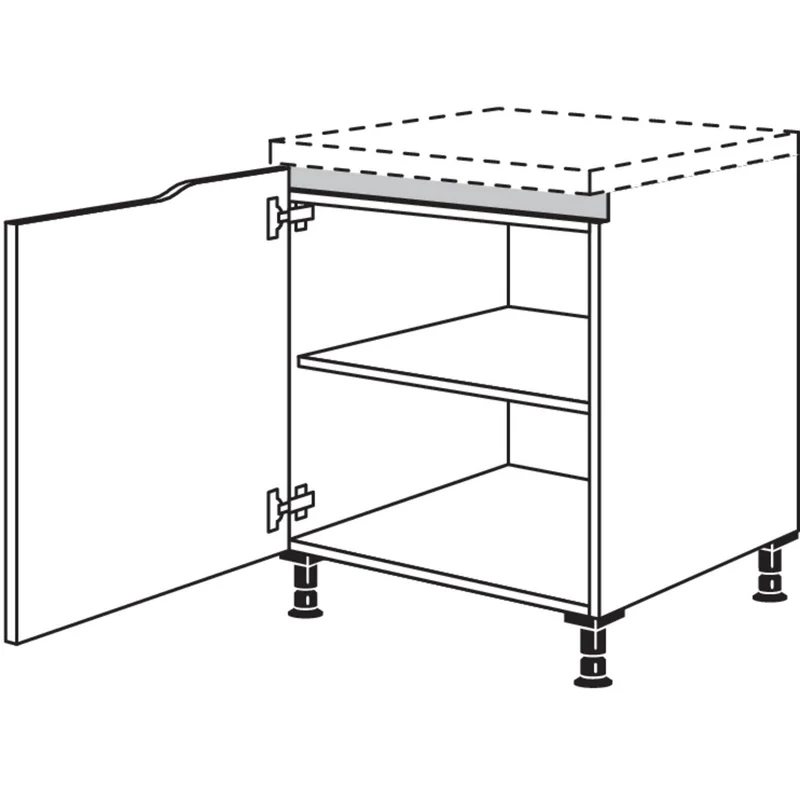 nobilia Abschluss-Unterschrank Curve NUAC60 60 cm