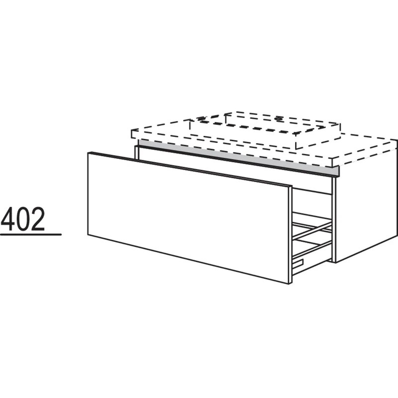 nobilia Waschtischschrank NBWBA100-43 100 cm