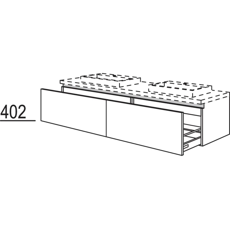 nobilia Waschtischschrank NBWBA80-43 80 cm
