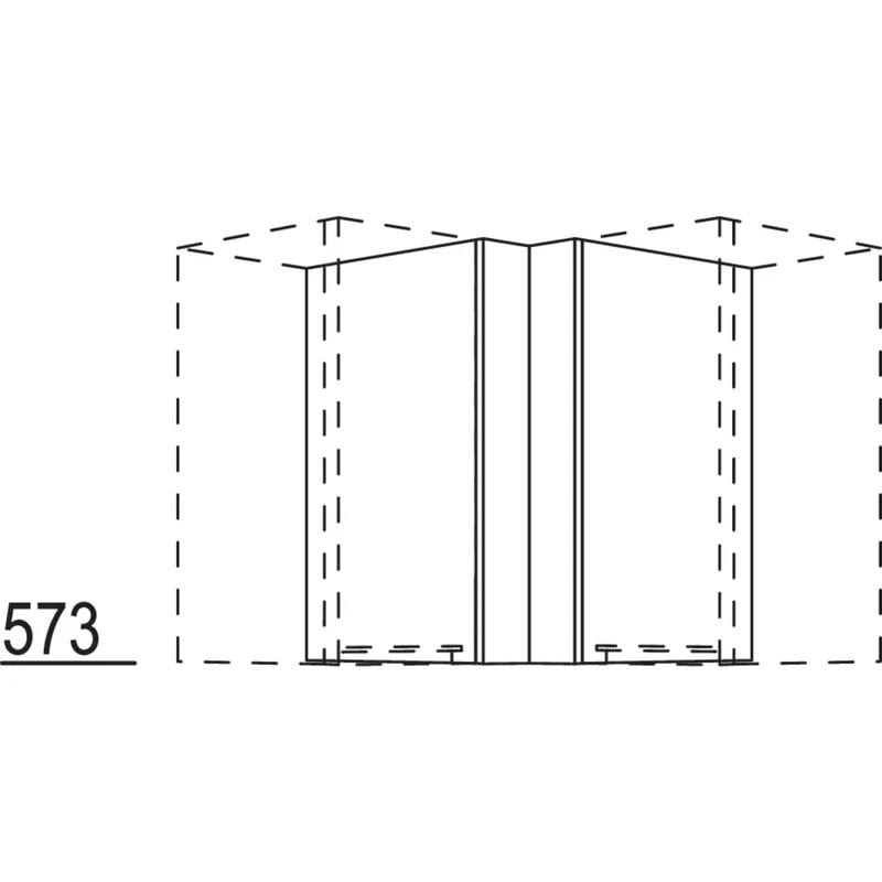 nobilia Winkelpassstück NWPE45-58 45 cm