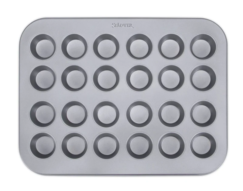Städter 'WE-LOVE-BAKING Mini-Muffin 35 x 27 cm Silber'