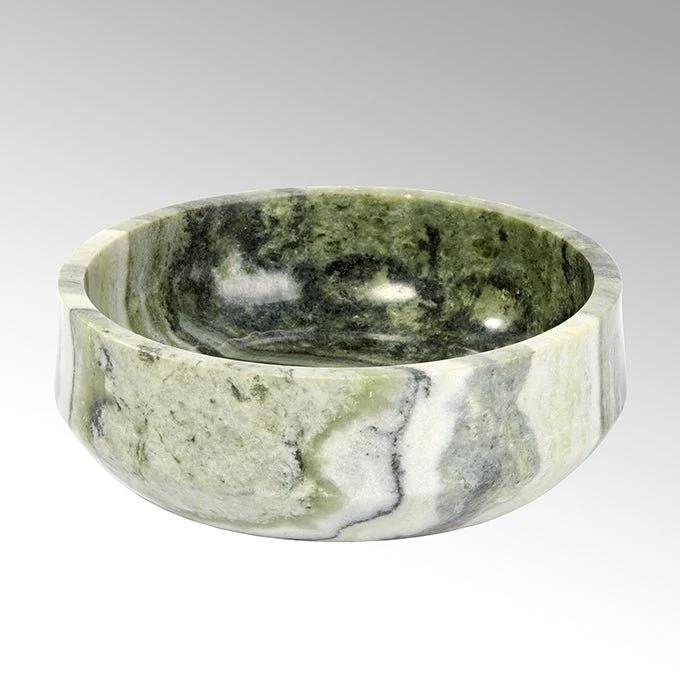 Lambert - Berubari Schale, Marmor, rainforest grün, H10cm, D30cm