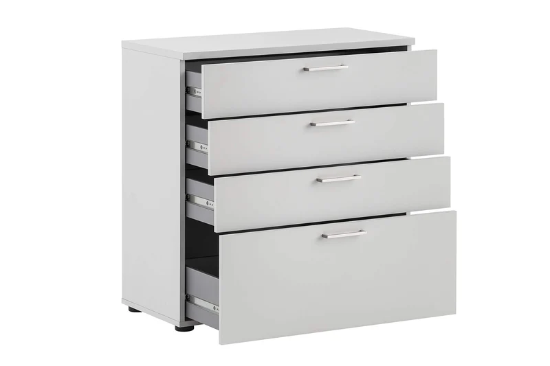 Büroschrank Denver, 701497, Lichtgrau, ca. 80,2 x 41 x 84,2 cm