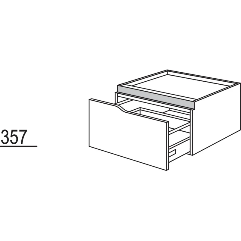 nobilia Abschluss-Auszugschrank Curve NUAAC60-36 60 cm