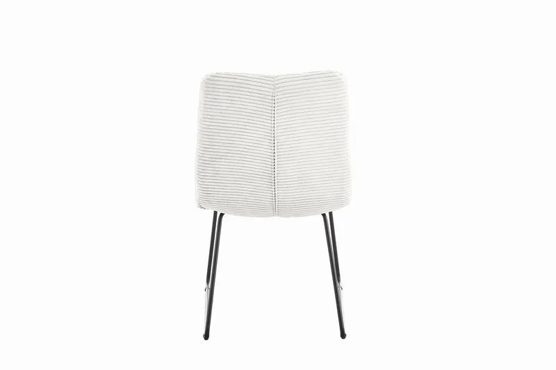 KAWOLA Stuhl NEW CHARME Esszimmerstuhl Cord weiß