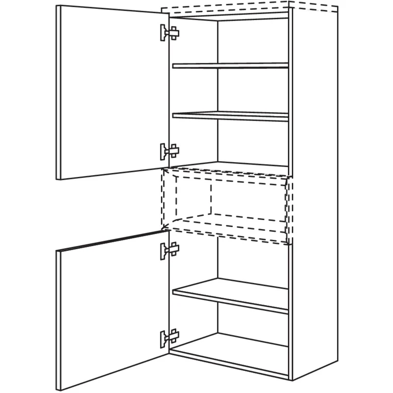 nobilia Midischrank für Regaleinsatz Case BMC60-158 60 cm