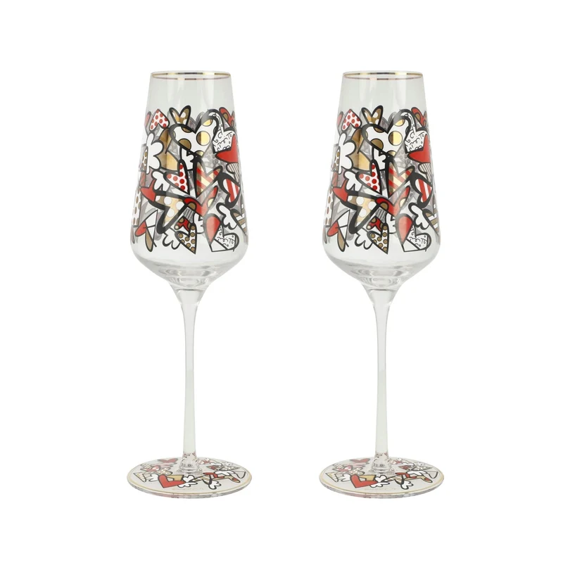 Goebel Pop Art, Sektglas, Britto - All We Need Is Love 24cm 2025