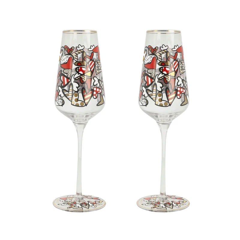 Goebel Pop Art, Sektglas, Britto - All We Need Is Love 24cm 2025