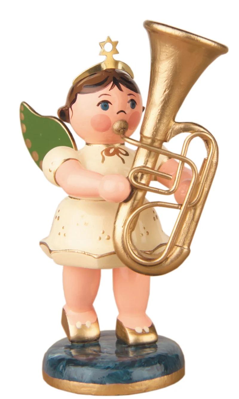 Hubrig Volkskunst 'Engel mit Tuba 6,5cm'