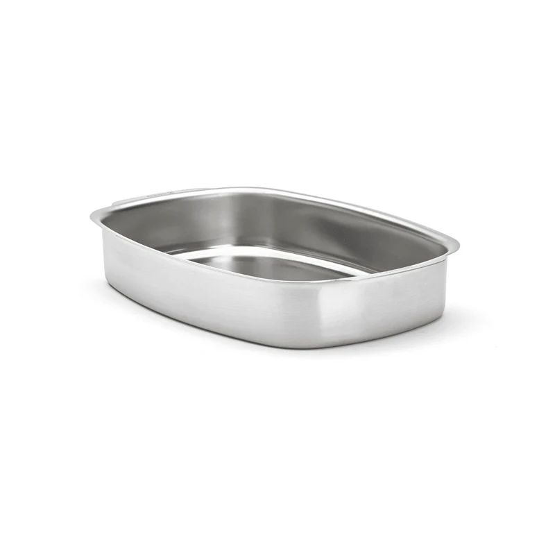 De Buyer, Rechteckige Auflaufform Edelstahl 38x26cm