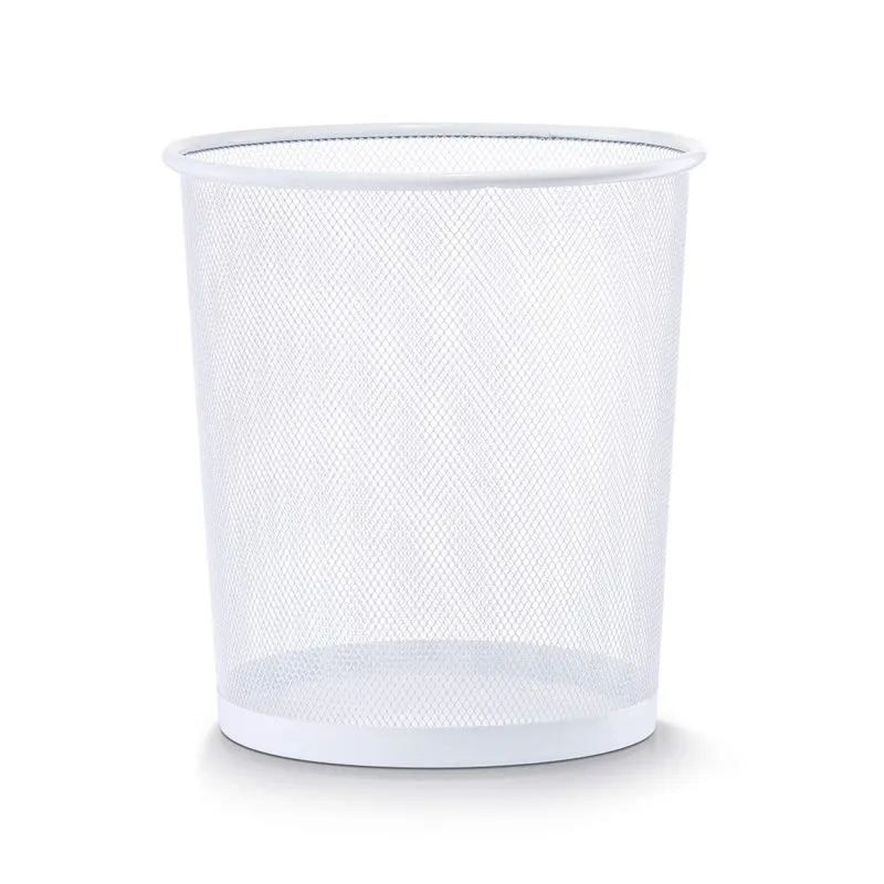Zeller 17716 Papierkorb, Mesh, ø 26 x H 28 cm, weiß