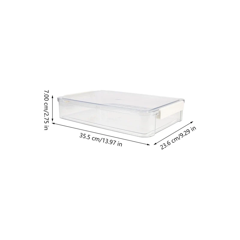 Aufbewahrungsbox für Dokumente mit Griff Transparente, PET, Groß