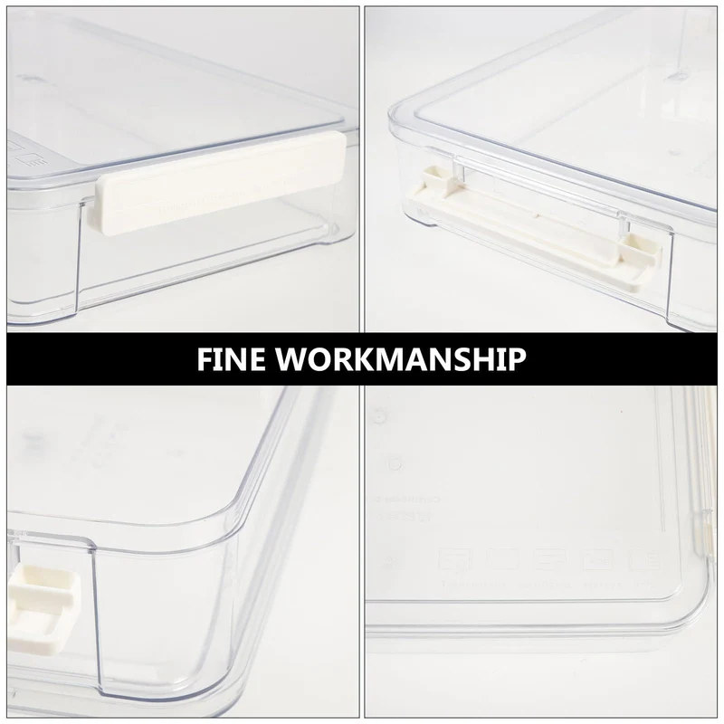Aufbewahrungsbox für Dokumente mit Griff Transparente, PET, Groß