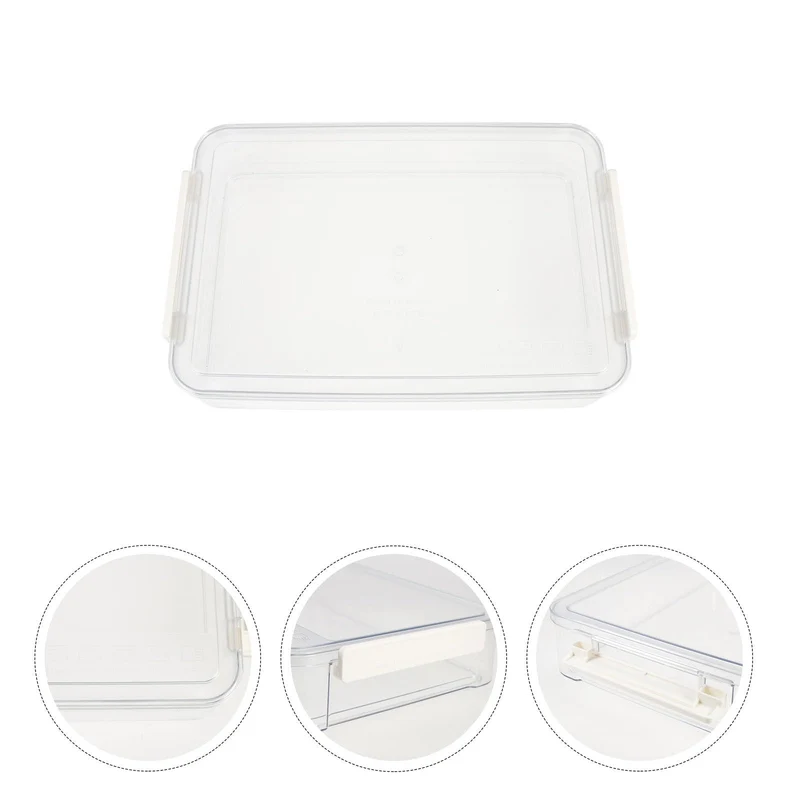 Aufbewahrungsbox für Dokumente mit Griff Transparente, PET, Groß