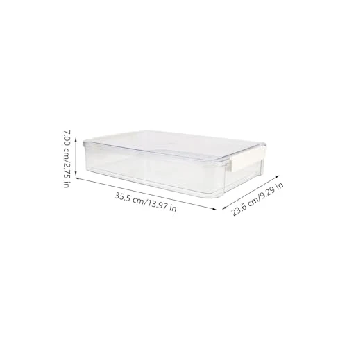 Aufbewahrungsbox für Dokumente mit Griff Transparente, PET, Groß