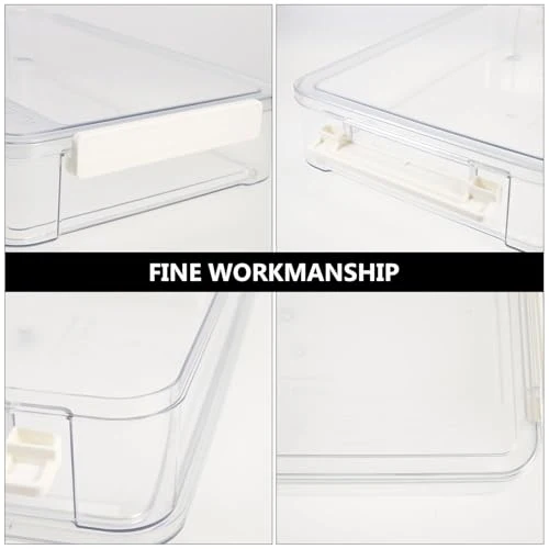 Aufbewahrungsbox für Dokumente mit Griff Transparente, PET, Groß