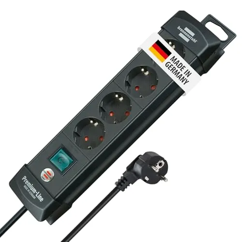 Brennenstuhl Premium-Line Steckdosenleiste 4-Fach, 1,8m
