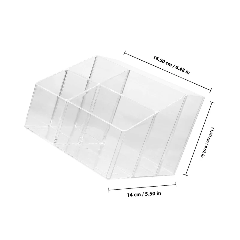 Aufbewahrungsbox mit Fächern Acryl für Schreibtisch Lehrertag Mottoparty