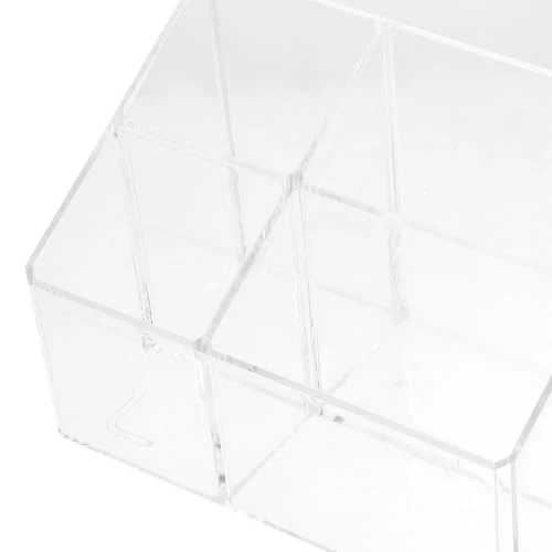 Aufbewahrungsbox mit Fächern Acryl für Schreibtisch Lehrertag Mottoparty