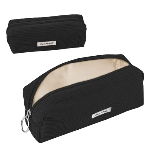 Federmäppchen Cord-Stoff, Schwarz